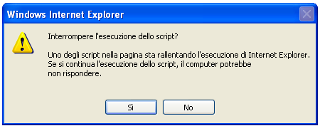 Uno script sta rallentando il caricamento della pagina